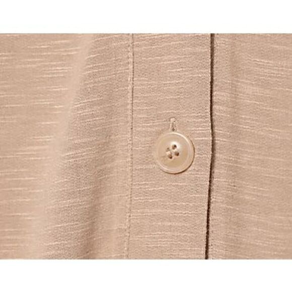 Susan Graver Medium Weekend Texture Jersey Knit Button Front Cardigan Blue NWOT) - Picture 4 of 4